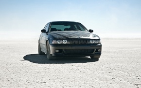 desert, Sun, cars, BMW