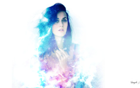 dark hair, white background, girl, long hair, Katy Perry