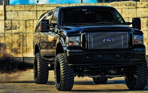 cars, black, wheels, fence