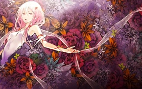 Guilty Crown, anime, flowers, anime girls, Yuzuriha Inori