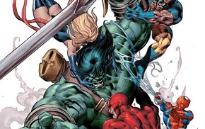 comics, Daredevil, Ms. Marvel, Wolverine, Hulk, Spider