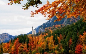 autumn, forest, mountain, Germany