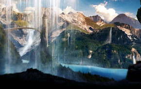 fantasy art, mountain