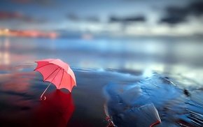 umbrella, beach, stunner