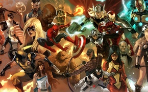 Wolverine, Spider, Man, Thor, Captain America, Iron Man