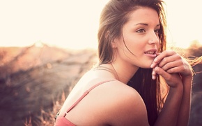 girl, brunette