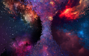 space, shattered, Milky Way, Nova, galaxy, spray