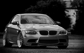 BMW, monochrome, cars