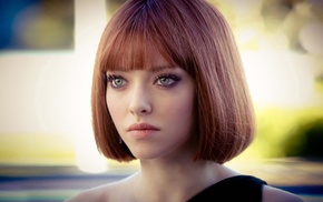In Time, actress, redhead, girl, green eyes, face