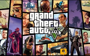 video games, Grand Theft Auto V, Rockstar Games