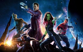 Star Lord, movies, Drax the Destroyer, Gamora, Rocket Raccoon, Guardians of the Galaxy