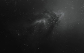 space, monochrome