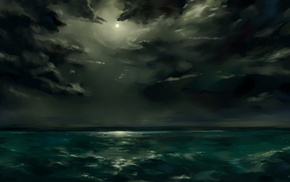 artwork, clouds