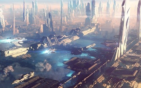 city, skyscraper