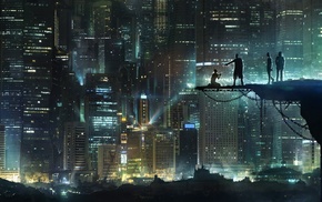 skyscraper, city