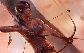 Tomb Raider, bow and arrow, Lara Croft