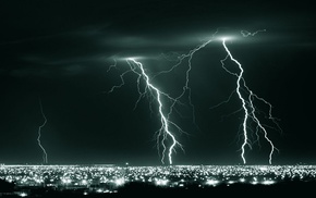 lightning, photo, nature, night, element