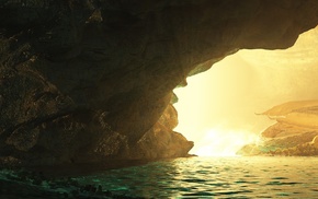 water, dragon, fantasy art