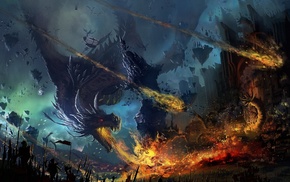 fantasy art, dragon