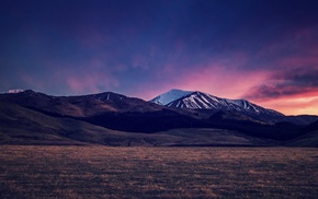 sky, landscape, mountain