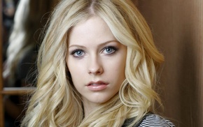 blonde, Avril Lavigne, portrait, music, singer, girl