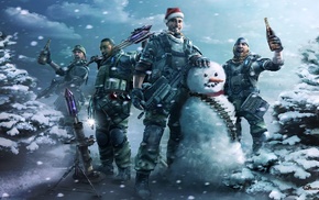army, Killzone, wine, gun, snowman, army gear