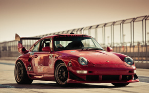 Porsche, cars, red