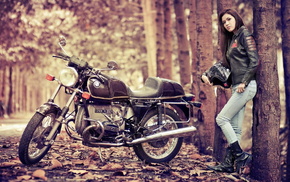 jeans, nature, helmet, motorcycles, bike