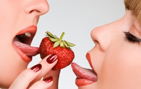 girls, strawberry