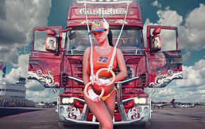 cars, girl