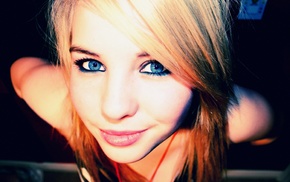 blue eyes, girl