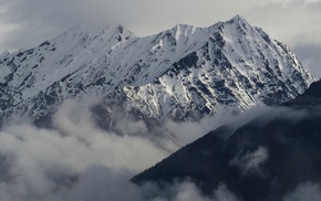 mountain, winter