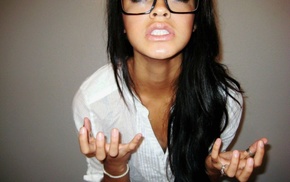 glasses, girl
