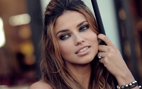 Adriana Lima, model, girls, smiling