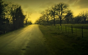 landscape, road