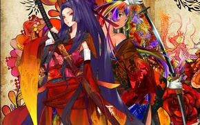 katana, Snyp, sword, original characters