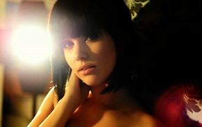 girl, Melissa Clarke, simple background, model
