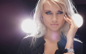 girl, simple background, model