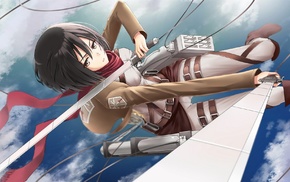 anime girls, anime, Mikasa Ackerman, Shingeki no Kyojin