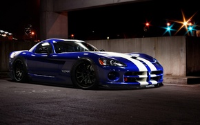 Dodge Viper, car, blue, Dodge