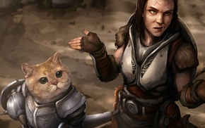 The Elder Scrolls V Skyrim, video games, lydia, cat