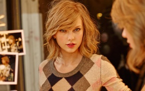 singer, sweater, Taylor Swift, blue eyes, blonde, girl