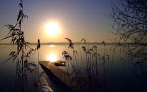 stunner, lake, dawn