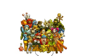 Solid Snake, Sonic the Hedgehog, Master Chief, Cloud Strife, Mega Man, video game characters