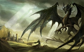 artwork, dragon