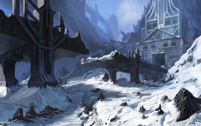 snow, artwork