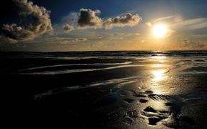 horizon, beach, nature