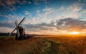 sunset, landscape