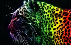 colorful, Fractalius, leopard