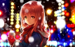 original characters, lights, anime, anime girls, manga, winter